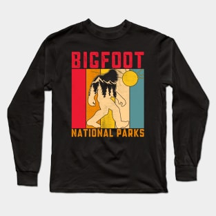 Bigfoot National Park Shirt - Cryptid Hiking Adventure Long Sleeve T-Shirt